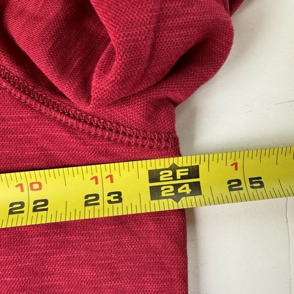 Crosby & Howard Men’s Henley Shirt Long Sleeve Red XL - Picture 4 of 9